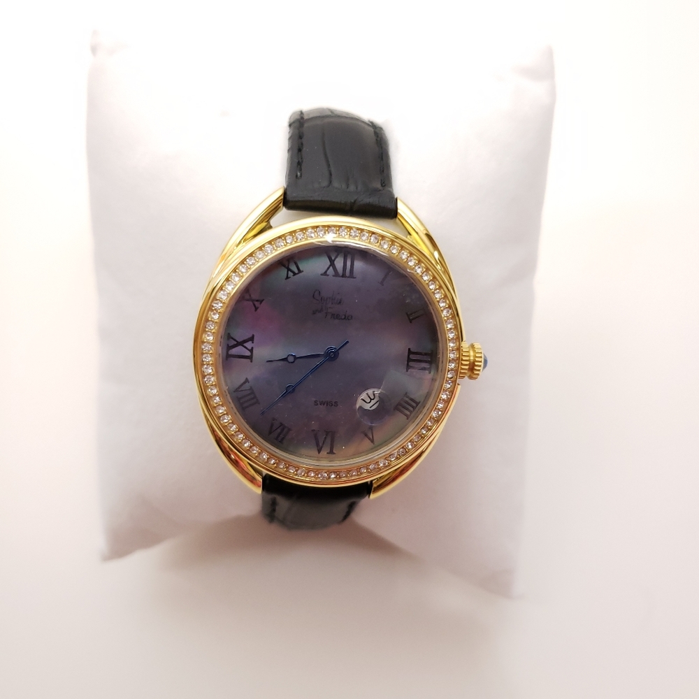 Sophie And Freda Quartz Pearl Watch Leather